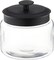 Montana Glass Jars with Fresh Sealed Lids, Black Metal, 48 oz (Set of 4) -